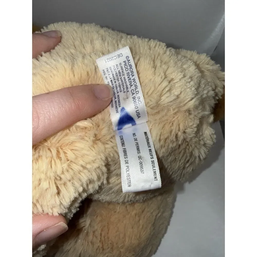 Aurora 12in Lion Plush Toy Kids Tan Excellent Shaggy Mane Stuffed Animal 2021